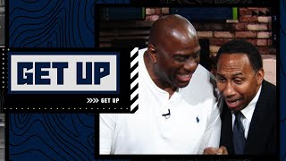 Stephen A. Crashes Magic Johnsons Segment To Debate Lebron And The Lakers Get Up