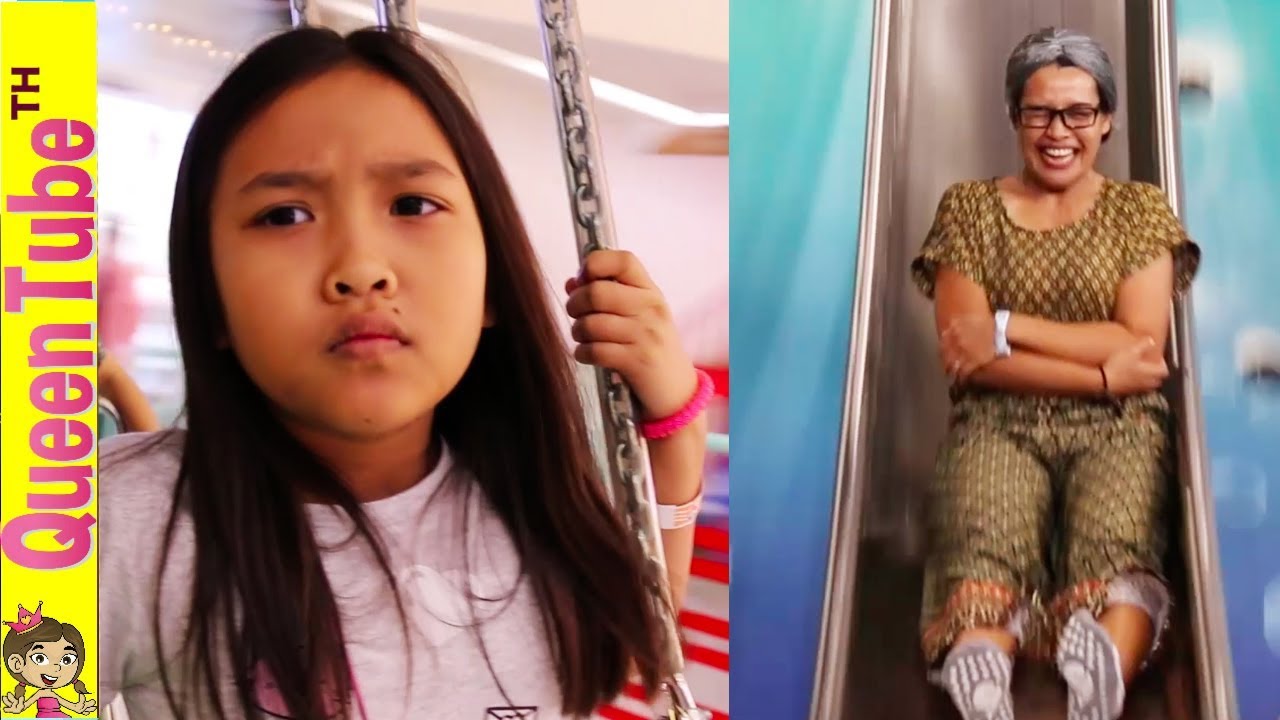 หลังไวๆใช่ยายรึป่าว? น้องควีนพาคุณยายเล่น ฮาร์เบอร์แลนด์!! ละครสั้น น้องควีน ตะลุยโซนใหม่ HarborLand