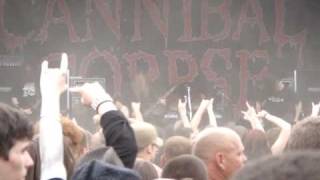 CANNIBAL CORPSE ROCKSTAR MAYHEM FESTIVAL 8/8/09 HARTFORD CT