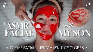 ASMR Face Massage | Giving My Son A Facial#asmr