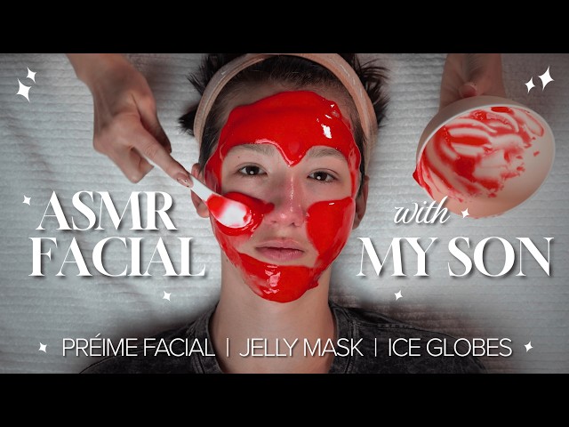 ASMR Face Massage | Giving My Son A Facial#asmr