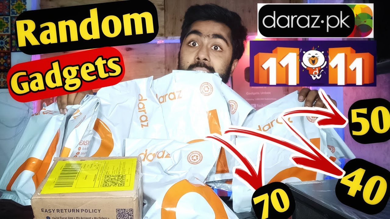 Daraz 11 11 Sale 2021 Random Gadgets and Mystery Box Unboxing Daraz unboxing Gadgets unbox