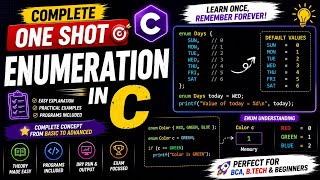 Lec 63 Enumeration in C