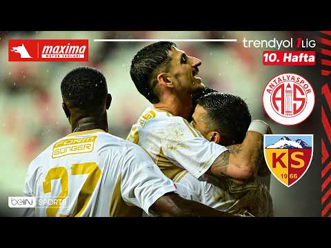 Antalyaspor - Kayserispor | 10. Hafta Maç ÖZETİ | Trendyol 1. Lig - 2026/27