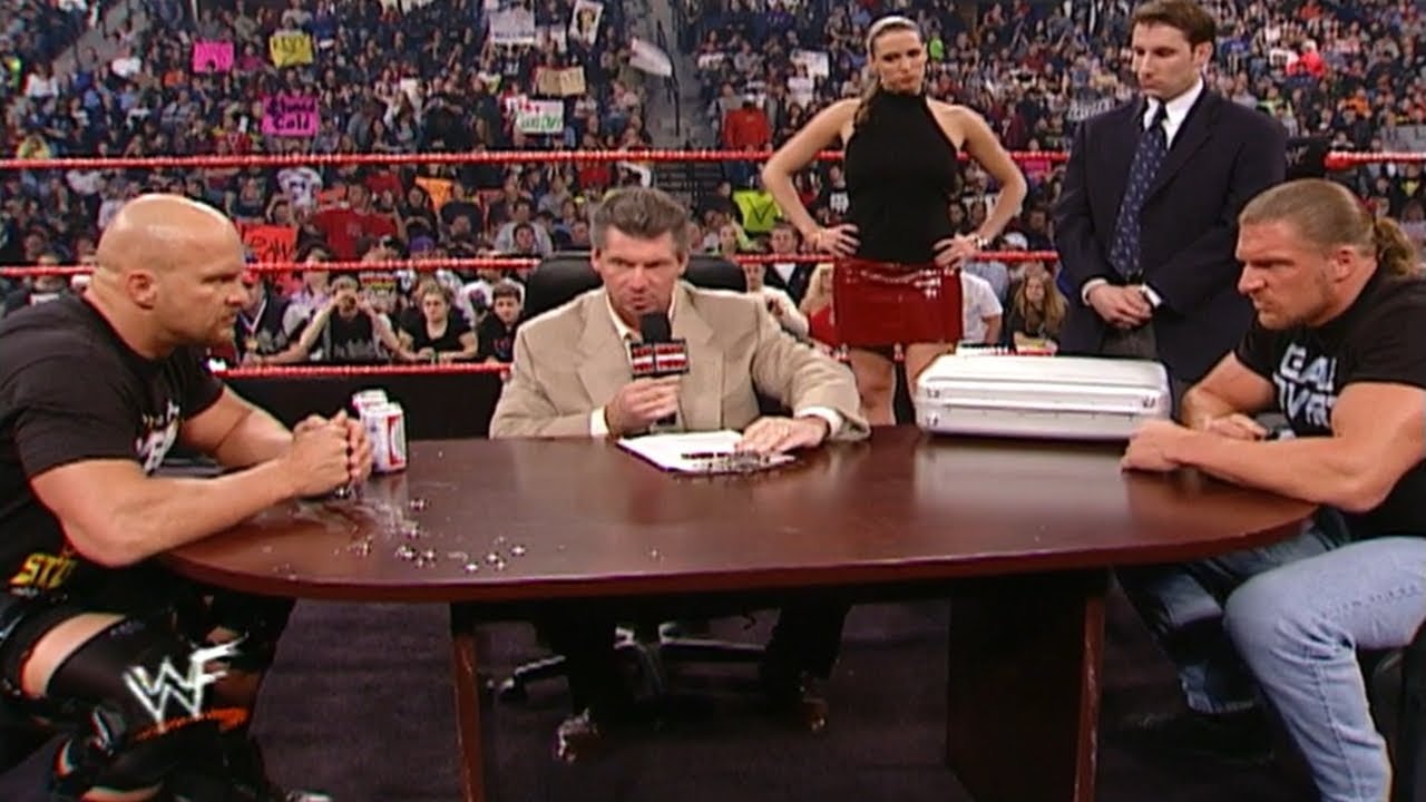 Stone Cold & HHH Contract Signing 1/29/2001