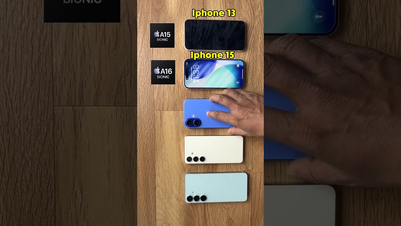 BGMI TEST 😳 iPhone 16 vs Samsung S25 vs iPhone 15 vs S24 – REAL GAMING POWER!