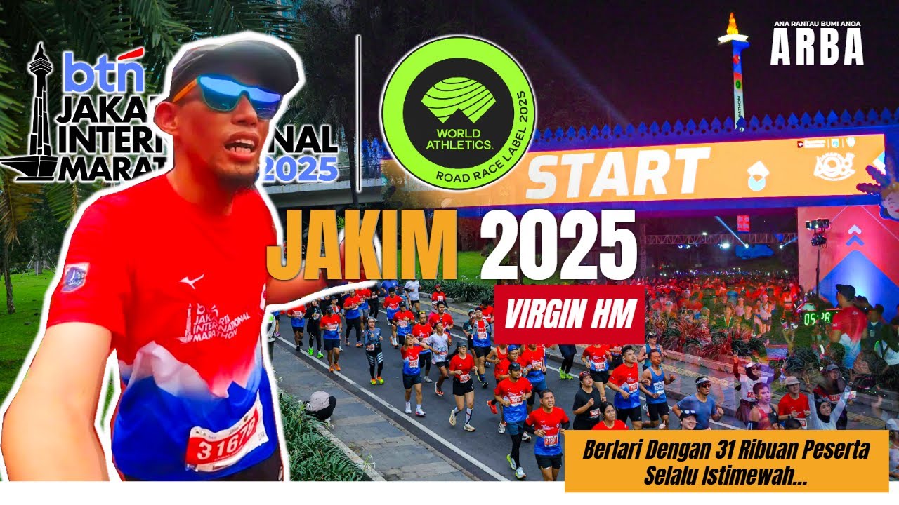 Virgin Half Marathon di Event Jakarta International Marathon 2025 No Drama Finish Strong Jakim 2025