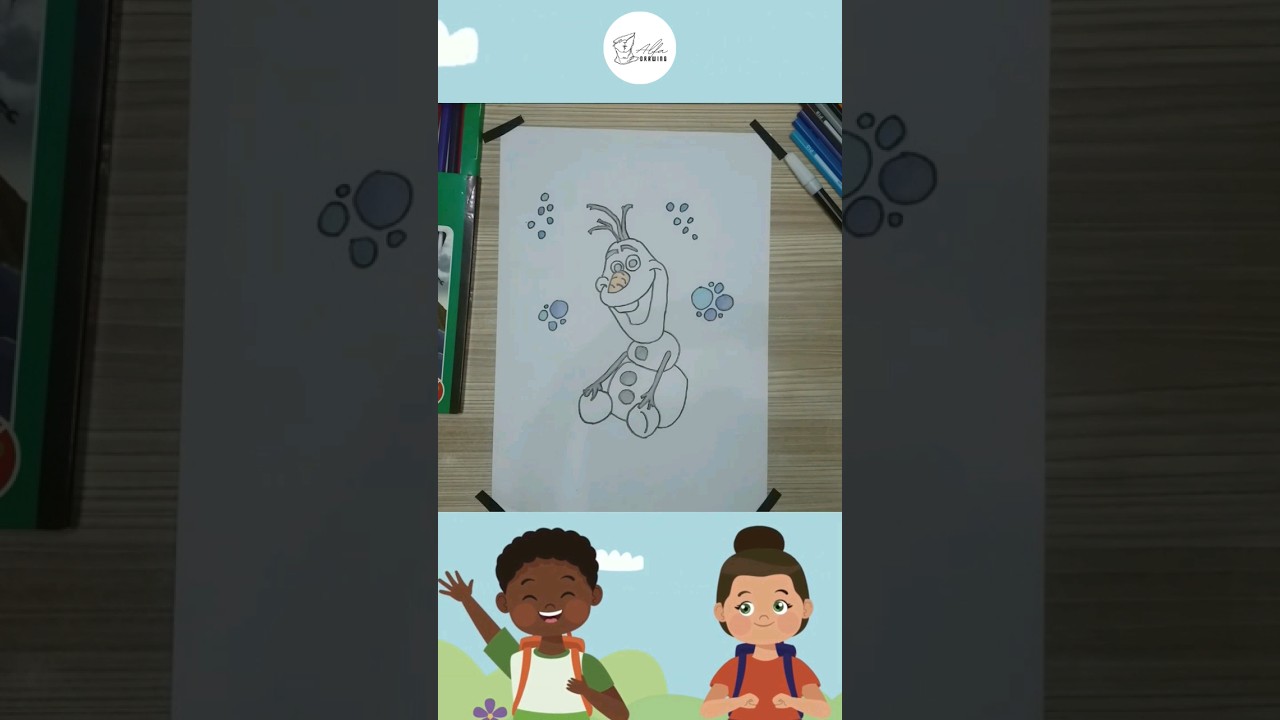 How to Color Olaf from Frozen