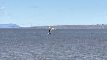 Wing foil 360 turn jibe toe side to tack toe side