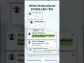 Stop Writing Unprofessional Emails ❌Write Emails Like a Professional ✅
