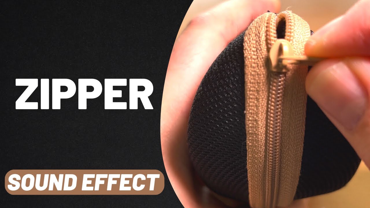 Zipper Sound Effect Stereo High Quality 96khz Youtube