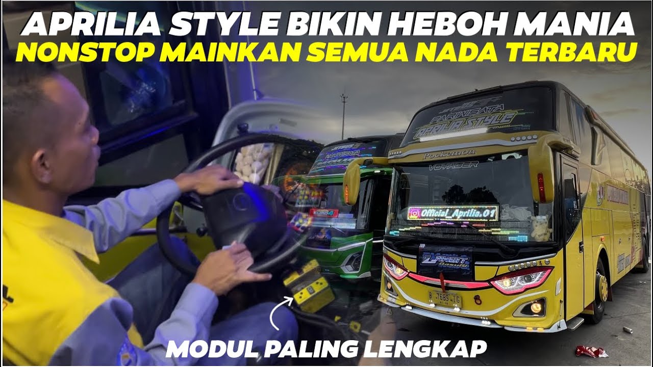 SERU BANGET🤩NAIK APRILIA STYLE FULL SAMBUNG NADA MODUL DAV & TAKUR BIKIN JOGET MANIA🥳