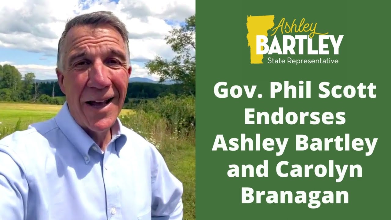 Governor Phil Scott endorses Ashley Bartley
