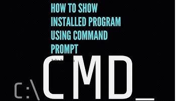 How to see the installed programs in your computer using Command Prompt  #ComputerTricks