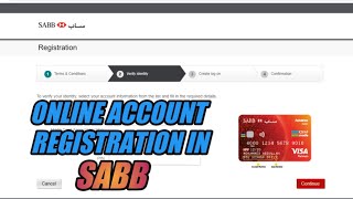 How To Register Online Account In Sabb Salary Card Or Debit Cardtagalog