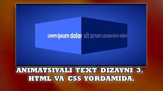 Animatsiyali text dizayni 3  html va css yordamida screenshot 5