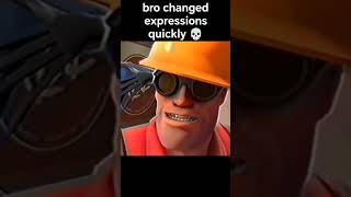 bro changed expressions quickly 💀 #shorts #tf2