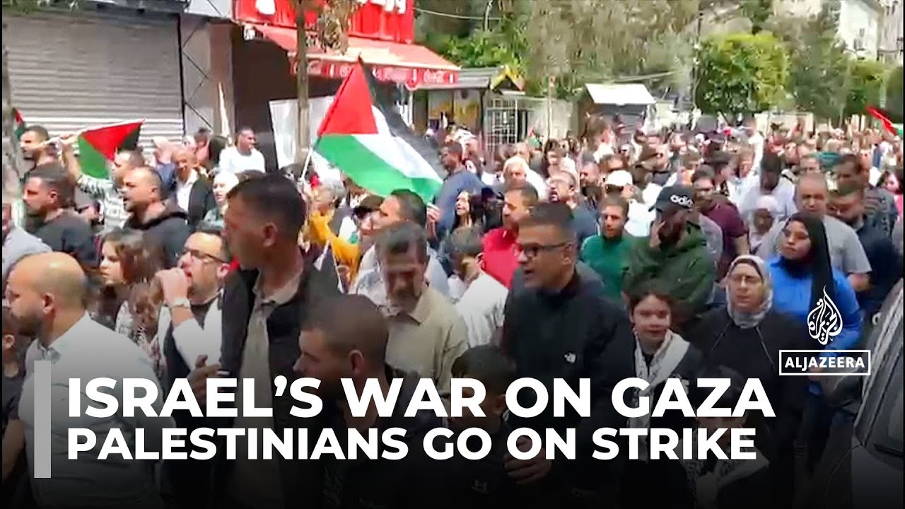 تظاهر الفلسطينيون في أنحاء الضفة الغربية والقدس الشرقية احتجاجاً على حرب إسرائيل على غزة
