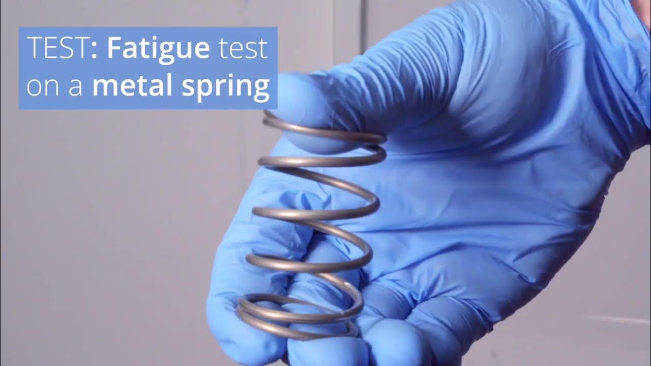 Fatigue test on a metal spring YouTube