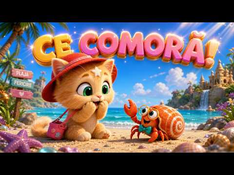 🐱 Pisicuța Sonia numără scoicile 🐚 | Cântece de Vară și Jocuri ☀️| Melodii pentru Copii ❤️ TraLaPici