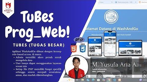 Tugas Besar | Pemrograman Web 1| M.Yusufa Aria A. | 24004008 | Teknik Informatika | TI A Reg A.