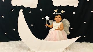 Angel theme baby photoshoot/baby photoshoot idea/baby photoshoot at home
