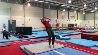 Double backflip: air track - slow mo