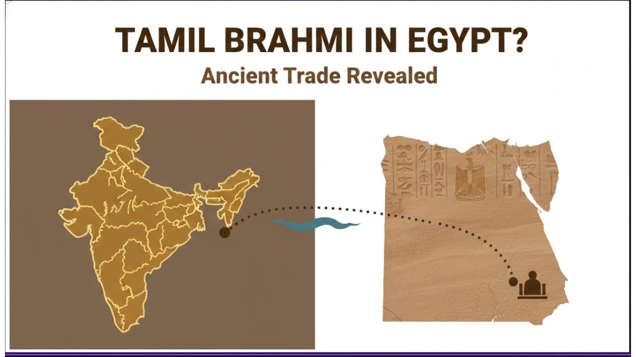 Tamil Brahmi Inscriptions Found in Egypt | Ancient India–Roman Trade | UPSC GS 1