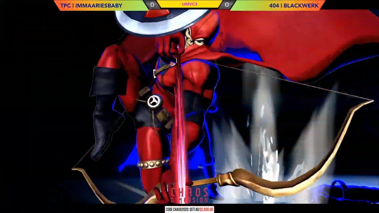 Chaos Dimension 2020 UMVC3 Seeding (TPC IMMAARIESBABY) VS (404 BLACKWERK)