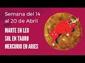 SOL EN TAURO, MARTE EN LEO, MERCURIO EN ARIES ✅ ASTROLOGÍA del 14 al 20 de ABRIL