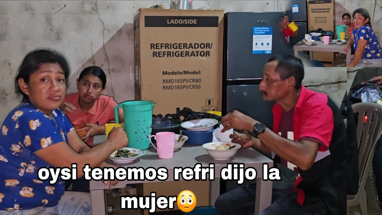 Dios mio asi empasaron acenar tomas y su mujer muy felices porque  tienen refri mucahs cosa 🤯😳