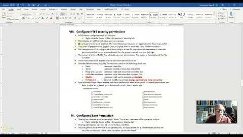 NTFS permissions part 1