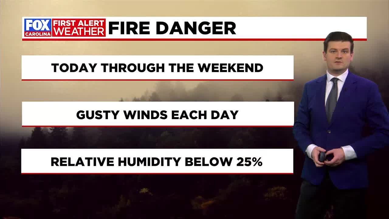 Increased fire danger continues into the weekend with gusty winds and ...