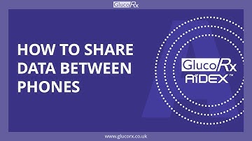 How to share GlucoRx AiDEX data between phones
