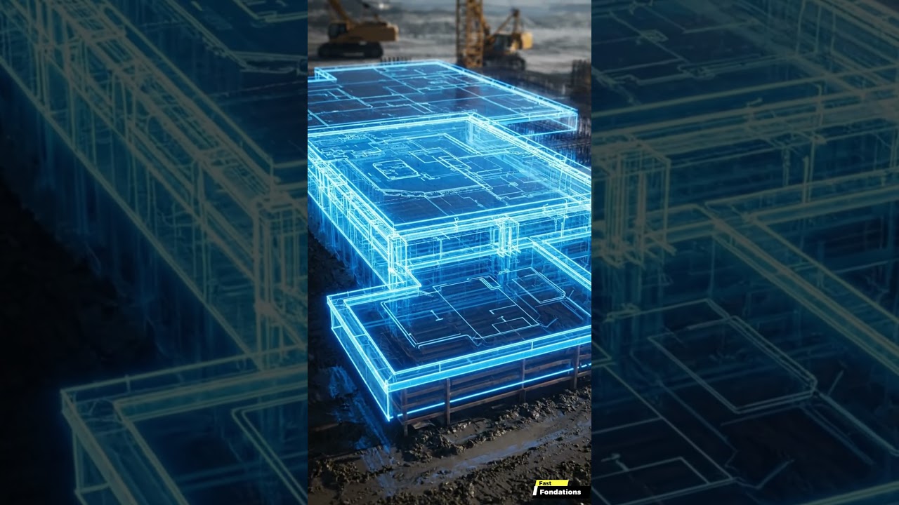 Large-scale foundation pouring: concrete construction at its finest 