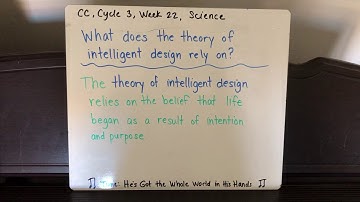 CC Cycle 3, Week 22, Science: Intelligent Design