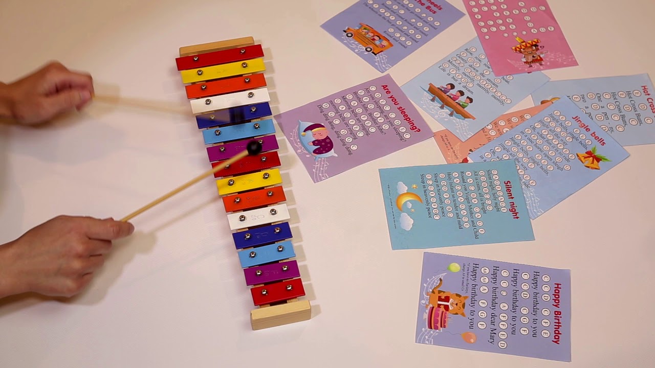 Are You Sleeping Brother John play on a kids xylophone YouTube