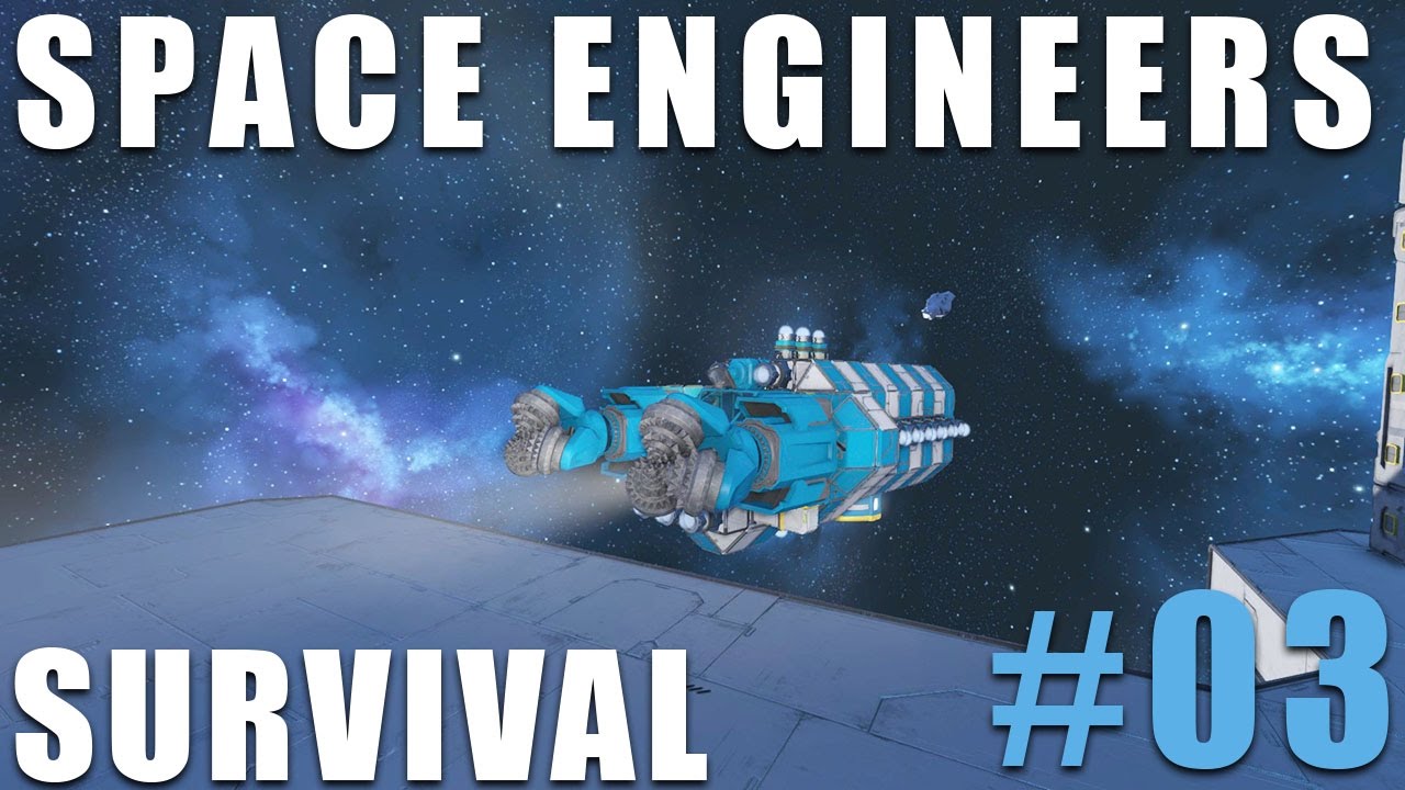 Space Engineers Survival - Episode 3 - Mining Ship - YouTube