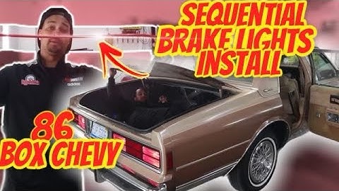 SEQUENTIAL BRAKE LIGHT 1986 BOX CHEVY