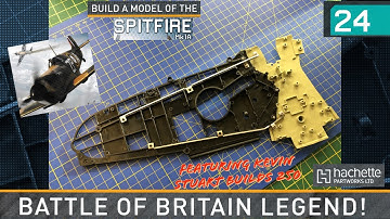 Build a model Spitfire Mk1A - Issue 24. A 1.18 Scale model aircraft build by Hachette PartWorks Ltd.