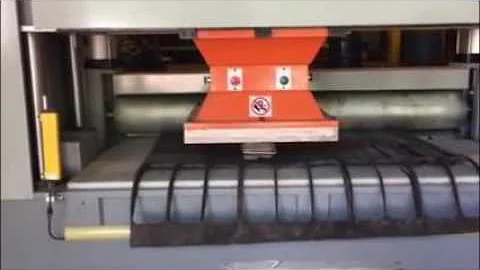 75 ton Traveling Head Press CNC cutting 1" rubber