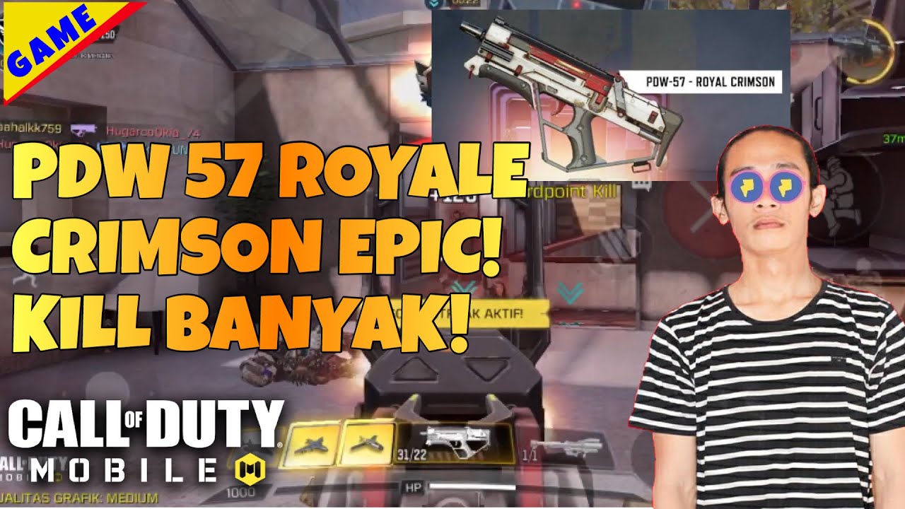 Epic Pdw 57 Royal Crimson To Many Kills Call Of Duty Mobile Youtube