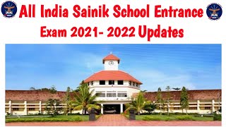 Sainik School Entrance Exam 2021 2022  Aissee 20212022