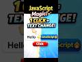 1 Click Me Text Change | JavaScript Short