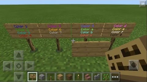 Minecraft PE - Colored Text - No Mods!
