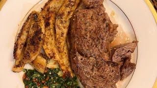 Perfect Panseared Steak/ How to cook Rib Eye Steak Like a Boss #sogood #recipe