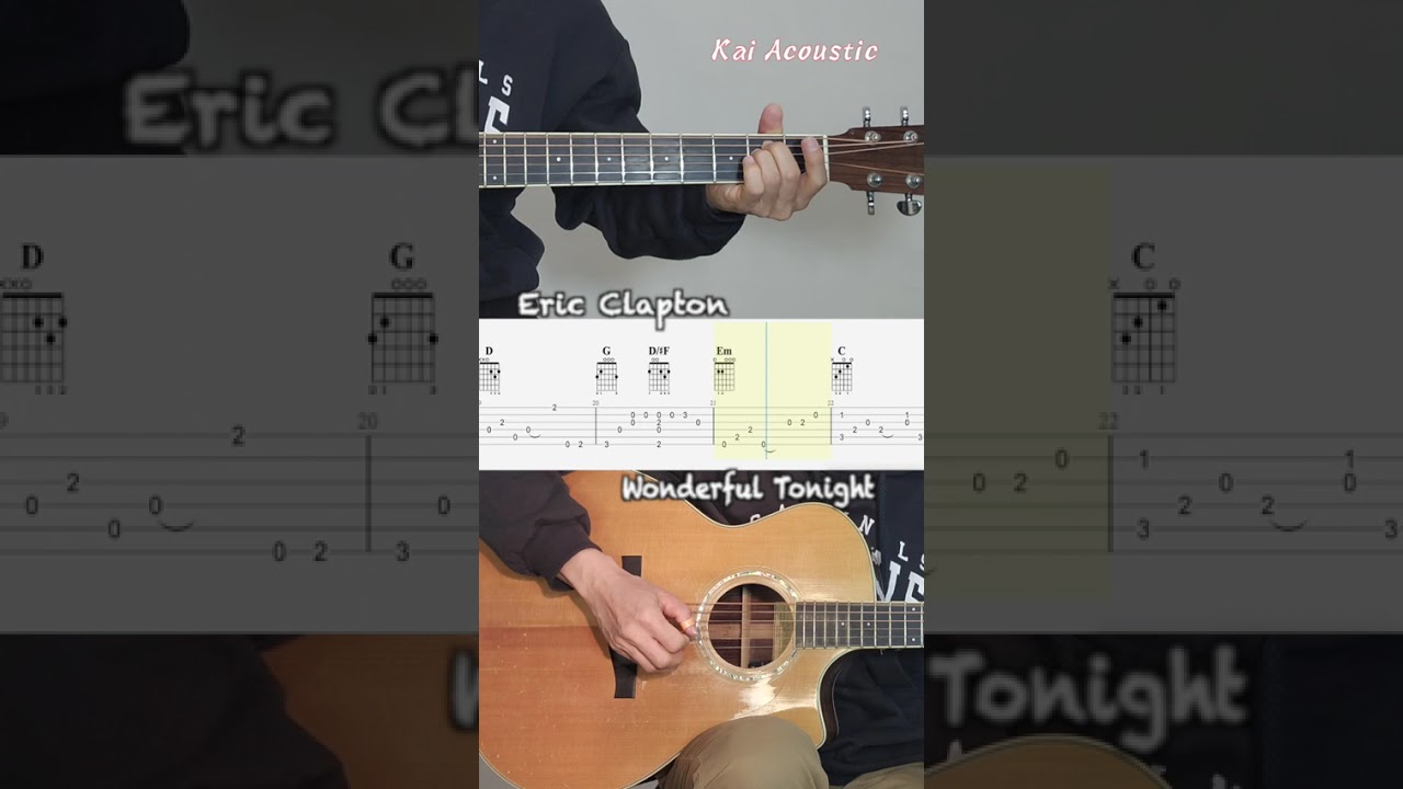 Wonderful Tonight by Eric Clapton (bar15-28) - YouTube