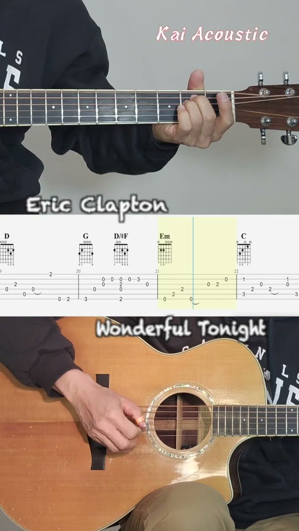Wonderful Tonight by Eric Clapton (bar15-28) - YouTube