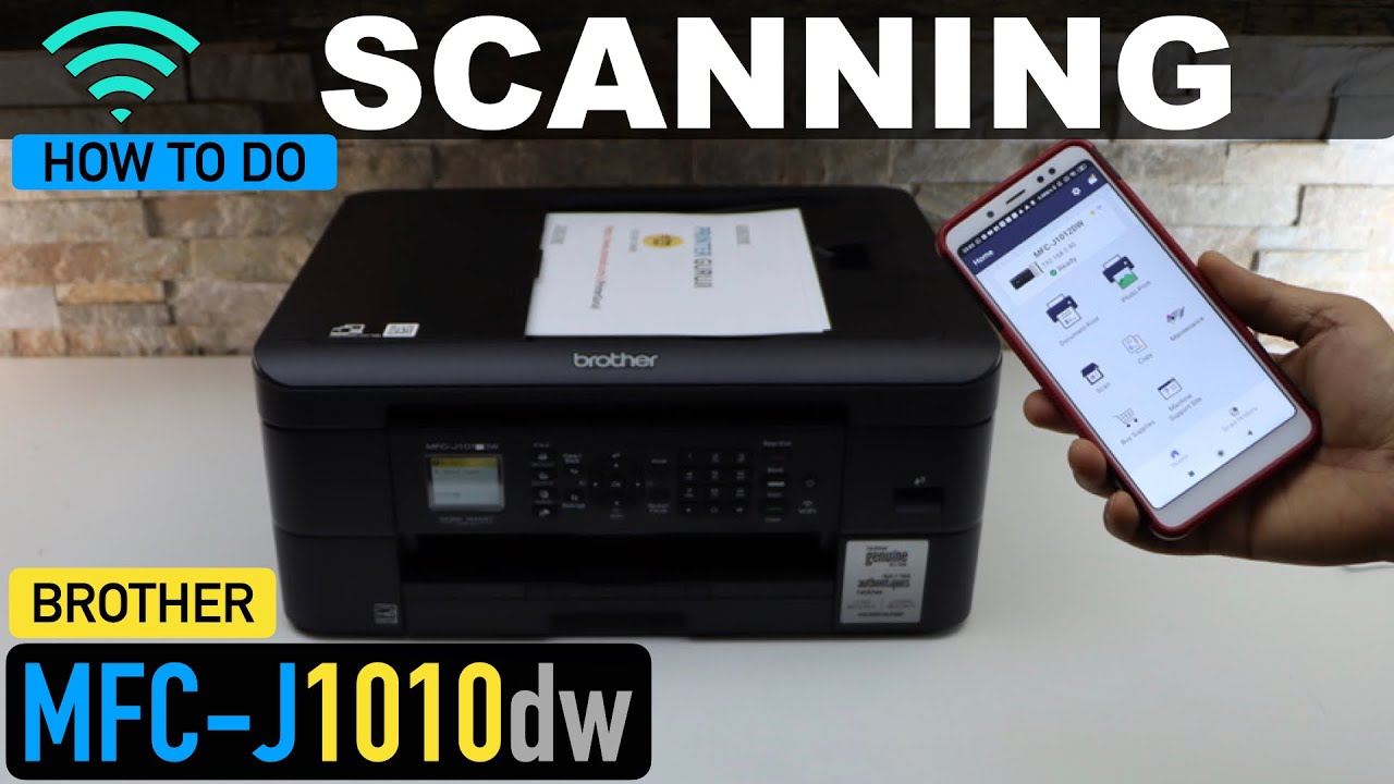 Brother MFC-J1010dw Scanner - Scanning Multiple Pages Using ADF