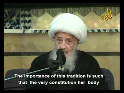 Fatima is Fatima, Sheikh Vahid Khorasani (a student of ahlul bayt (as)) wahid khorassani 2.avi